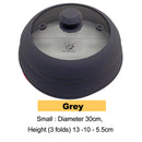 Microwave Vented Glass Cover and Multifunction Silicone Splatter Guard Lid