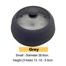 Microwave Vented Glass Cover and Multifunction Silicone Splatter Guard Lid