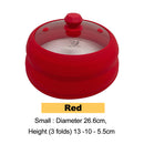 Microwave Vented Glass Cover and Multifunction Silicone Splatter Guard Lid