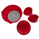 Viviendo Glass and Silicone Air Fryer Pot with Non-Stick Liner Tray Oven Microwave Dishwasher Safe