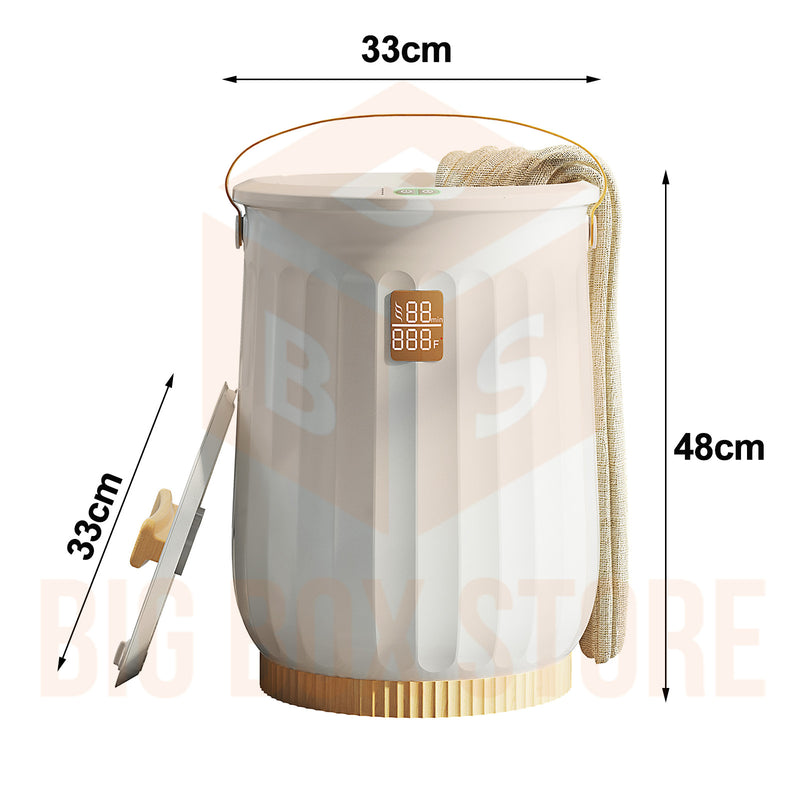 Viviendo 20L Luxury Bucket Large Towel Warmer Drying Rapid Heat-Up with LED Display