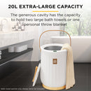 Viviendo 20L Luxury Bucket Large Towel Warmer Rapid Heat-Up with LED Display