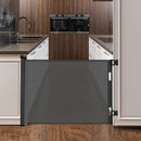 Viviendo 140cm Retractable Stair and Door Safety Gate Fence for Baby & Pet - Black