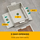 Viviendo Portable Heavy Duty Camping Storage Box Foldable and Stackable Container