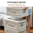 Viviendo Portable Heavy Duty Camping Storage Box Foldable and Stackable Container