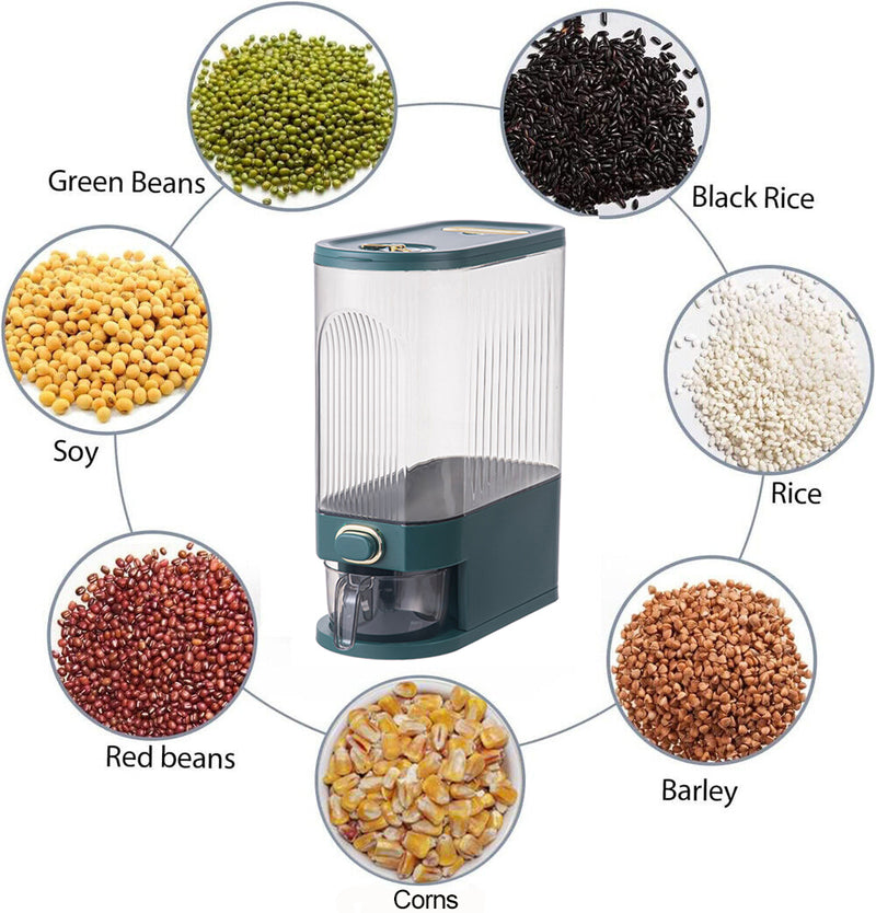 Viviendo Grain Container Cereal Dispenser 10KG Rice Storage Dry Food Box Cereal Container