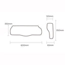 Viviendo 100% Polyurethane Memory Foam Ergonomic Contour Support Neck Pillow - Grey