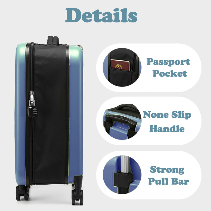 Viviendo Collapsible Suitcase, Foldable Space Saving Luggage 20'' / 24''