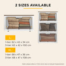 Viviendo Five-sided open-door Stackable Folding Storage Box with wheels