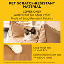 Viviendo Lazy Sofa Cozy Bean Bag Chair with Ottoman - Beige