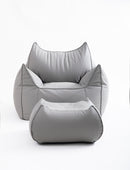 Viviendo Lazy Sofa Cozy Bean Bag Chair with Ottoman