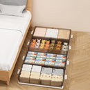 Viviendo Under Bed Storage Organizer with Rolling Wheels Large Capacity 2 Way Opening