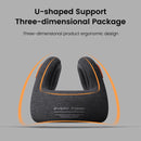 Every Think U-shaped Mesh Fabric Travel Pillow with Noise Reduction Earmuff  - Light Grey