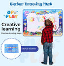 UPnPlay Kids 27 Piece Activity Play Mat with Drawing Board Magic Pen & Bonus Accessories - OCEAN