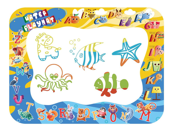 Up&Play Water Doodle Mat for 3+ Years Old Kids Activity Play Mat with Drawing Board Magic Pen and Bonus Accessories