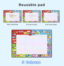 UPnPlay Kids 27 Piece Activity Play Mat with Drawing Board Magic Pen & Bonus Accessories - BEACH