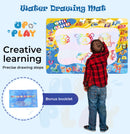 Up&Play Water Doodle Mat for 3+ Years Old Kids Activity Play Mat with Drawing Board Magic Pen and Bonus Accessories