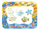UPnPlay Kids 24 Pieces Water Doodle Mat with Drawing Board Magic Pen & Bonus Accessories - Beach