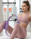 MaxU Pilates Ring Set for Women, Home Workout Yoga Equipment Kit with Counting Pilates Ring, Yoga Ball, Yoga Socks, Glute Resistance Bands, Long Pull Band & Storage Bag  Purple