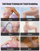 MaxU Pilates Ring Set for Women, Home Workout Yoga Equipment Kit with Counting Pilates Ring, Yoga Ball, Yoga Socks, Glute Resistance Bands, Long Pull Band & Storage Bag  Purple