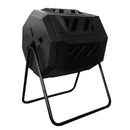 160L Tumbling Garden Compost Bin Heavy Duty with Easy Turn, Dual Chamber and Internal Churn Fins