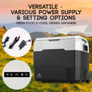 Mt Aspire 50L Portable Fridge Freezer and Wine Cooler for Picnic Home Car and Camping