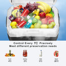 Mt Aspire 50L Portable Fridge Freezer and Wine Cooler for Picnic Home Car and Camping