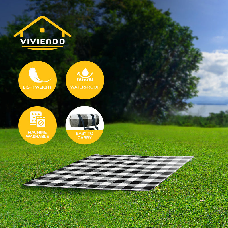 Viviendo Waterproof Outdoor Picnic Rug Blanket