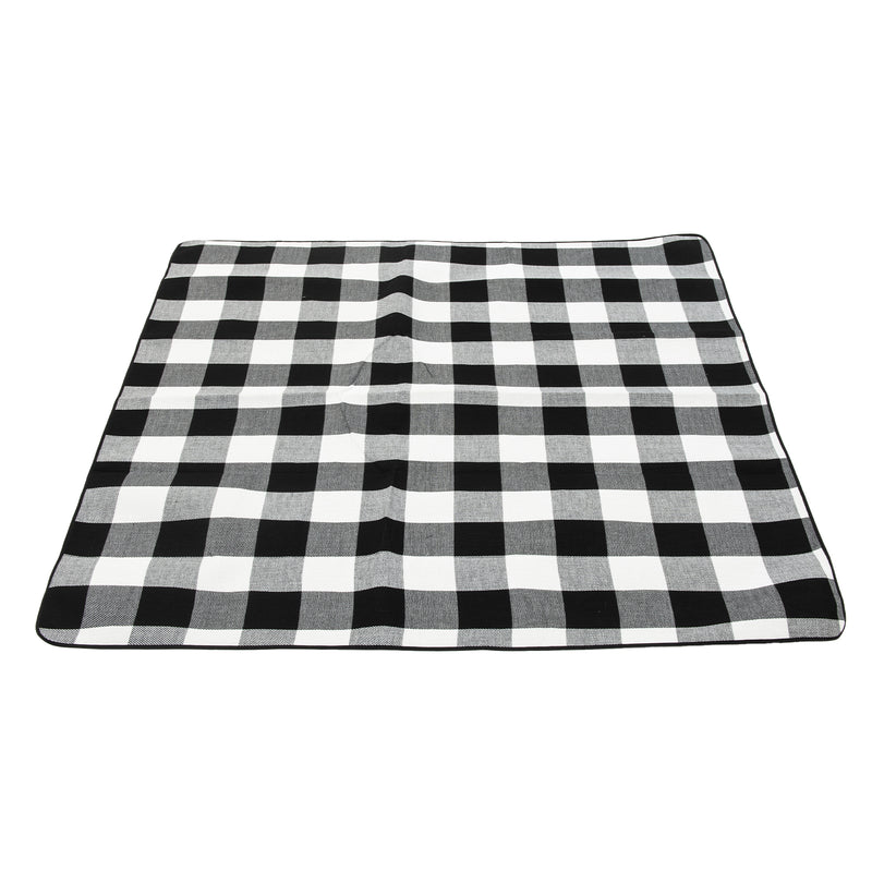 Viviendo 150x200cm Waterproof Outdoor Picnic Rug Blanket Classic - Grey Tile