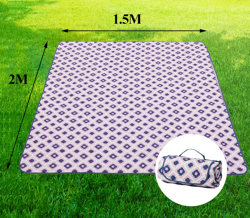 Viviendo Premium Picnic Rug Waterproof Sandproof Camping Beach Blanket