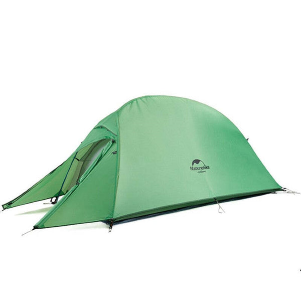 Naturehike Upgraded Cloud-up Camping Hiking 1 Person Backpacking Tent - 210T Green