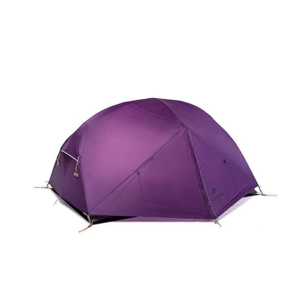 Naturehike 3 Season Mongar Camping Hiking 2 Person Dome Ultralight Backpacking Tent - Purple