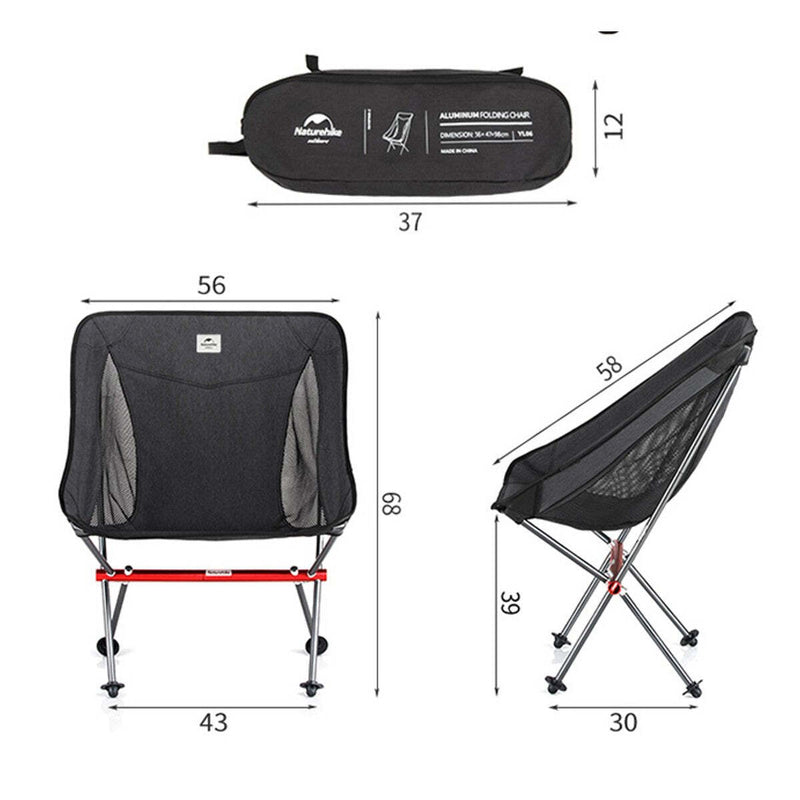 Naturehike Folding Moon Chair Outdoor Fishing Ultralight Portable Camping Chair Regular