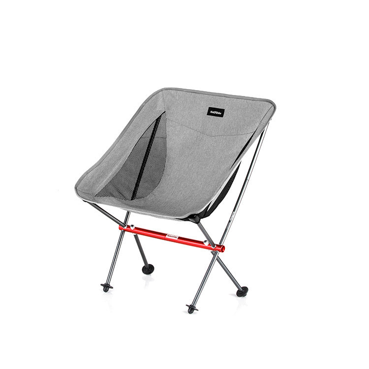 Naturehike Folding Moon Chair Outdoor Fishing Ultralight Portable Camping Chair - Grey