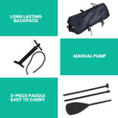 MaxU 10'6'' Inflatable Paddle Board 3.2m SUP Surfboard Stand Up Paddleboard with Bonus Accessories - White / Blue