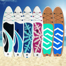 MaxU 10'6'' Inflatable Paddle Board 3.2m SUP Surfboard Stand Up Paddleboard with Bonus Accessories - White / Blue