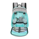 Viviendo Picnic Backpack for 2 Person with Insulated Leakproof Cooler Bag and Cutlery Set - Aqua