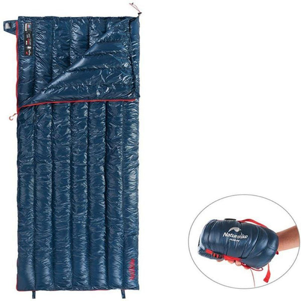 Naturehike Ultralight Goose Down Sleeping Bag Compact for Outdoor Camping Hiking - Navy Blue