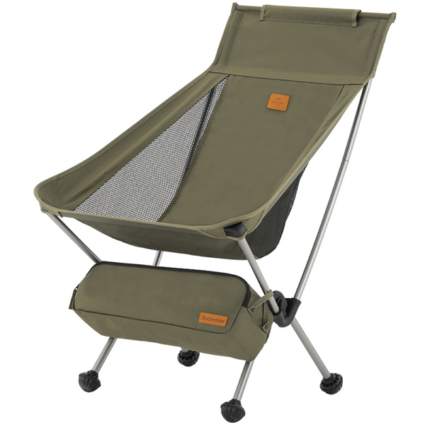 Naturehike Folding Moon Chair Outdoor Fishing Ultralight Portable Camping Chair Large - Army Green