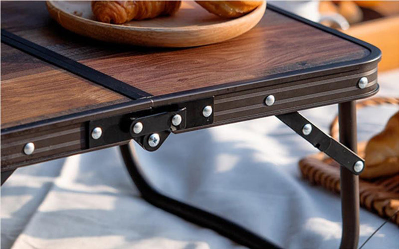 Naturehike Ultralight Foldable Table Aluminium BBQ Camping Furniture Folding Desk Small - Retro