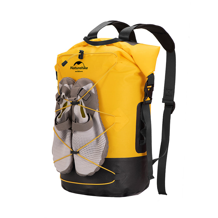 Naturehike 20L TPU Dry Wet Separation Waterproof Bag Outdoor Camping Tent Equip Backpack Large Capacity Portable - Yellow