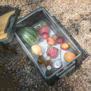 Naturehike 60L Foldable Portable Camping Storage Box with Bamboo Table Top - Army Green