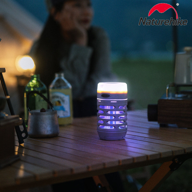 Naturehike Outdoor Electric Shock Mosquito Lamp Insect Repellent Light Waterproof Camping Lights Outdoor Flashlight Tent Light - Khaki