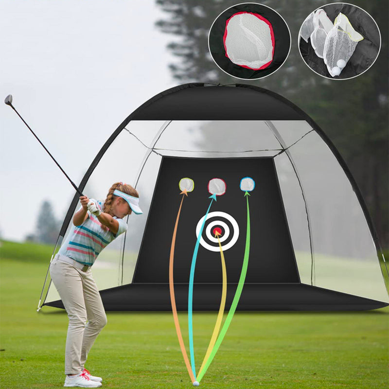 MaxU Golf Practice Net, 3x2M Golf Hitting Training Aids Nets with Target and Carry Bag for Backyard Driving Chipping
