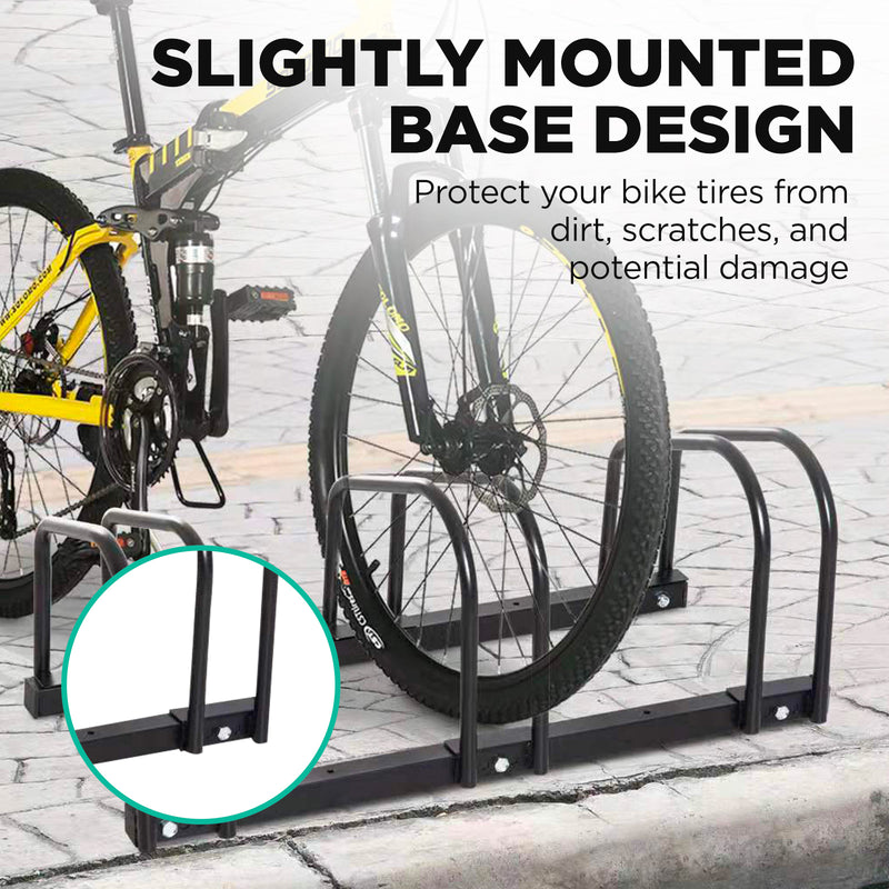 MaxU 1-6 Bikes Stand Bicycle Bike Rack Floor Parking Instant Storage Cycling Portable