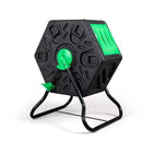 Viviendo 60L Tumbling Garden Compost Bin Heavy Duty 360 Degree Rotating Recycle - Green