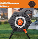 Viviendo 60L Tumbling Garden Compost Bin Heavy Duty 360 Degree Rotating Recycle - Orange