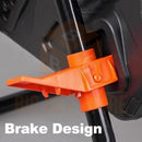 Viviendo 60L Tumbling Garden Compost Bin Heavy Duty 360 Degree Rotating Recycle - Orange