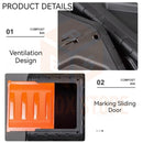 Viviendo 60L Tumbling Garden Compost Bin Heavy Duty 360 Degree Rotating Recycle - Orange