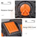 Viviendo 60L Tumbling Garden Compost Bin Heavy Duty 360 Degree Rotating Recycle - Orange